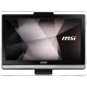 MSI PRO AA8C-102TR-X masaüstü bilgisayarın siyah çerçeveli geniş ekranı ve önden görünümü