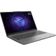 Gri Lenovo LOQ 15IAX9E 83LK002PTR oyuncu laptop, açık ekran ve tam boy klavye ile açılı görünüm