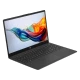 HP 15-fc1002nt siyah iş ve ofis laptopu, renkli çiçekli ekran görünümlü açık kasa.
