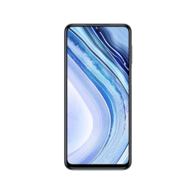 Xiaomi Redmi Note 9 Pro siyah akıllı telefon, önden ekran görünümüyle vitrin ürünü