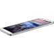 Huawei MediaPad X2 beyaz tablet; yatay görüntüde ekranı açık, uygun fiyatlı tablet tasarımı öne çıkıyor