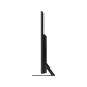 TCL 75C835 Ultra HD 4K LED televizyonun siyah renkli yan görünümü, ince ekran tasarımı.