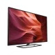 Philips 32PFK5500 LED TV, Full HD FHD ekranda kırmızı soyut görüntü, siyah genel renk tasarım