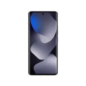Xiaomi Redmi Note 15 siyah akıllı telefon, ön yüz ekran ve delikli ön kamera tasarımıyla görünüm