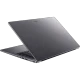 Acer Aspire Lite AL15-32P koyu gri iş ve ofis laptopu, yarı açık açıyla arkadan yan görünüm