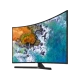 Samsung 65NU7500 Ultra HD 4K LED televizyon, ekranda canlı deniz manzarası ve siyah tasarım