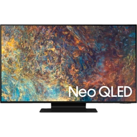 Samsung 50QN90A QLED Ultra HD 4K TV, Neo QLED yazılı canlı renkli ekranla vitrin ürün görünümü