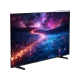 Vestel 55UG9760 Ultra HD 4K LED televizyon, renkli uzay manzarası gösteren ince ekranıyla önden görünür