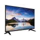 Vestel 43F9401 Full HD LED TV, siyah çerçeveli ve ayaklı tasarımıyla dağ manzarası gösteriyor