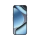 Gri Google Pixel 10 Pro akıllı telefonun, mavi tonlu ekran tasarımıyla önden görünümü siyah fonda yer alıyor.