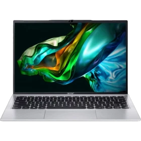 Acer Aspire Lite AL14-51M-51P7 açık gri iş ve ofis laptopu, önden açık kapaklı ana ürün görünümü