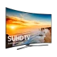 Samsung 65KS9800 Ultra HD 4K LED televizyon, gün batımı manzaralı ekran ve ince siyah tasarım