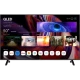 Sunny SN50QMN252 Ultra HD 4K TV, siyah çerçeveli televizyon ve webOS akıllı TV ana ekranı