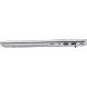 Acer Aspire Lite AL15-71P-75E7 gümüş iş ve ofis laptopu, yan profilden bağlantı portlarıyla görünüm