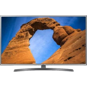 LG 32LK6100PLB Full HD LED televizyon, ekranda kaya kemeri manzarası; genel siyah tasarım.