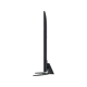 LG 75NANO766QA Ultra HD 4K LED TV, siyah renkli ince tasarım stand ile dikey görünüm