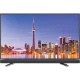 Grundig Toronto 55 CLE 6645 AL Full HD LED televizyon, şehir manzaralı ekran ve siyah çerçeveyle önden görünüm