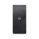 Dell Inspiron 3881 B40F82GTXN masaüstü bilgisayar, siyah kasası ve ön panel bağlantılarıyla önden görünür