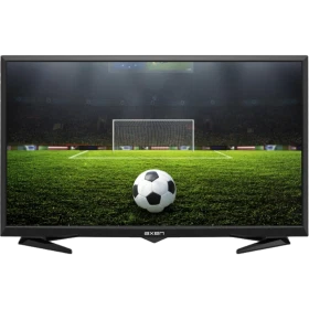 Axen Zigana LED Siyah 32 inç HD Ready televizyon, ekranda futbol sahası ve top görüntüsü