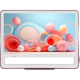 Vestel 24HA9530RB HD Ready LED TV, beyaz çerçevesi ve renkli ekran içeriğiyle önden görünür