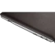Lenovo Flex A10 16 GB siyah tabletin yan bağlantı noktaları ve ince tasarımı görünüyor.