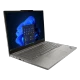 Lenovo ThinkPad L13 G6 21R7003ATX 2'si 1 arada gri laptop, açık ekranlı ve önden açılı görünüm
