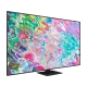 Samsung 55Q70B Ultra HD 4K QLED televizyon, renkli soyut ekran görüntüsüyle modern tasarım