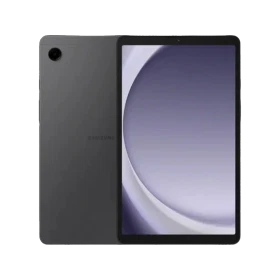 Samsung Galaxy Tab A9 grafit renkli tablet, 8 GB RAM 128 GB depolama kapasitesi görünümü.