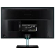 Samsung T22D390 Full HD FHD LED TV ekranında mavi ışık dalgaları görünen siyah tasarım