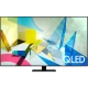 Samsung 65Q80T Ultra HD 4K QLED televizyon ekranında renkli geometrik QLED görseli görünüyor