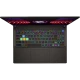 MSI Vector 16 HX A13VHG-495TR koyu gri oyuncu laptop; RGB aydınlatmalı klavye ve siyah şık tasarım görünüyor.