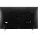 LG 49UH600V Ultra HD 4K LED televizyonun arka paneli; bağlantı portları ve model logosu görünüyor, genel renk.