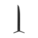 TCL 50T6C Ultra HD 4K LED televizyonun siyah renkli yan görünümü, ince tasarım ve ayaklı form.