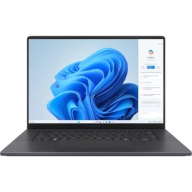 Asus ProArt P16 H7606WP-RJ088W siyah iş ve ofis laptopu ön klavye ve ekran görünümü