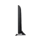 Samsung 40JU6570 Ultra HD 4K TV siyah renkli ince yan görünüm, televizyon standı ile birlikte