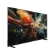 Vestel 65QT9850 Ultra HD 4K QLED televizyon, siyah çerçevesinde renkli soyut görüntü ekranda