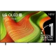 LG OLED77B56LA Ultra HD 4K OLED televizyon vitrin görseli; canlı renk dalga tasarımı, siyah ekran çerçeve