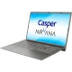 Casper Nirvana C550.1235-8V00T-G-F gri iş ve ofis laptopu açık ekranlı klavye görünümü