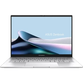 ASUS Zenbook 14 OLED UX3405CA-PP486W gümüş ultrabook laptop açık ekranlı şık vitrin görünümü