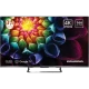 Grundig 75 GQ 850A Ultra HD 4K QLED televizyon, renkli çiçek ekranı ve siyah standıyla