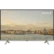 Grundig 58 GEU 8910 B Ultra HD 4K LED televizyon, şehir manzarası gösteren siyah ekranlı TV