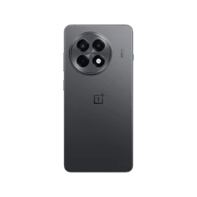 Siyah OnePlus Ace 5 akıllı telefonun arka yüzeyi, büyük dairesel çoklu kamera modülüyle görünümü