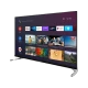 Grundig 32 GGH 6950 B HD Ready LED televizyon, siyah çerçeveli ekranında akıllı TV menüsü gösteriyor