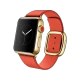 Apple Watch Edition 38 mm, 18 ayar sarı altın kasa ve modern tokalı parlak kırmızı kayışlı akıllı saat