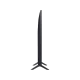 Samsung 65TU7100 Ultra HD 4K LED televizyon, siyah renk, ayaklı dikey görünüm