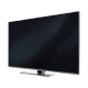 Grundig 49 VLX 9650 SP Ultra HD 4K siyah LED televizyon, ince çerçeve ve gümüş ayaklarla görünür halde