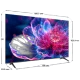 Onvo 75VQ90F3UB Ultra HD 4K TV, siyah çerçevesi ve çiçek desenli ekranıyla önden görünüm