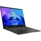 MSI Prestige 16 AI Studio B1VEG-023TR siyah iş ofis laptopu, açık ekranda AI arayüzü görünümü