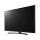 LG 43UJ635V Ultra HD 4K LED televizyon, genel siyah tasarımlı ince ekran görünümü