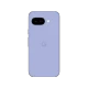 Mor renkli Google Pixel 9a akıllı telefonun arka yüzü, kamera ve Google logosuyla birlikte görünür halde